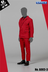 1/6 Scale Slim Suit Set red