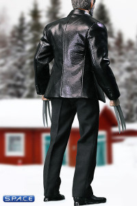 1/6 Scale black Leather Suit Set