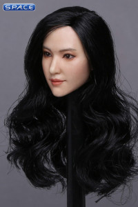 1/6 Scale Yuna Head Sculpt (long black hair)