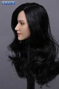 1/6 Scale Yuna Head Sculpt (long black hair)