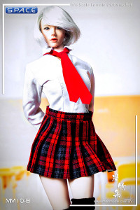 1/6 Scale Girls school uniform set red