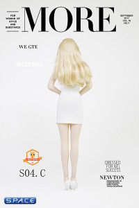 1/6 Scale Lady Dress Set white