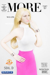 1/6 Scale Lady Dress Set white/pink