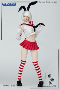 1/6 Scale Sailor Bunny Suit Set red