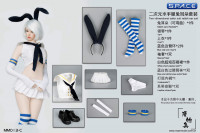 1/6 Scale Sailor Bunny Suit Set white