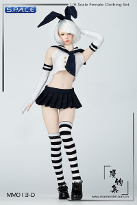 1/6 Scale Sailor Bunny Suit Set black