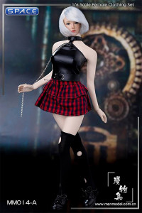 1/6 Scale Punk Girl Set with red skirt