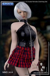 1/6 Scale Punk Girl Set with red skirt