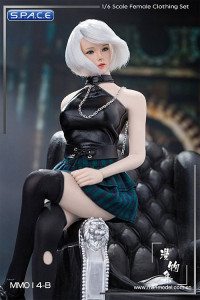 1/6 Scale Punk Girl Set with blue skirt