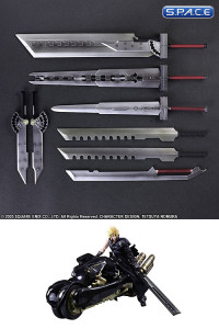 Cloud Strife & Fenrir from Final Fantasy VII Advent Children (Play Arts Kai)