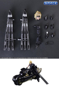 Cloud Strife & Fenrir from Final Fantasy VII Advent Children (Play Arts Kai)