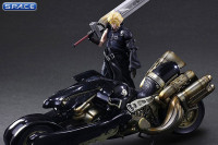 Cloud Strife & Fenrir from Final Fantasy VII Advent Children (Play Arts Kai)