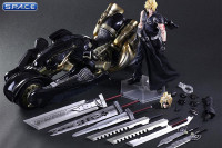 Cloud Strife & Fenrir from Final Fantasy VII Advent Children (Play Arts Kai)