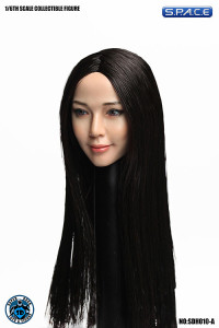 1/6 Scale Reika Head Sculpt (long black hair)