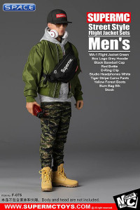 1/6 Scale Mens Street Style Flight Jacket Set