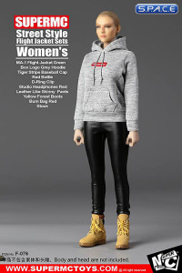 1/6 Scale Womens Street Style Flight Jacket Set