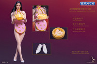 1/6 Scale pink Cheongsam Waitress Dress Set