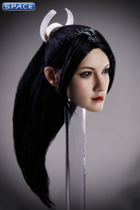 1/6 Scale Ayumi Head Sculpt (black ponytail)
