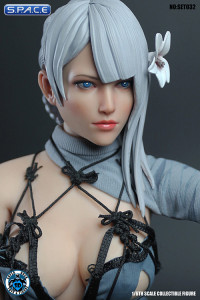 1/6 Scale blue Robot Girl Cosplay Set 2.0