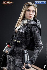 1/6 Scale Camouflage Women Soldier - Flower Police Black Phython Stripe Version