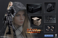 1/6 Scale Camouflage Women Soldier - Flower Police Black Phython Stripe Version