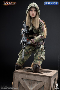 1/6 Scale Camouflage Women Soldier - Flower Jungle Phython Stripe Version