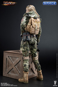 1/6 Scale Camouflage Women Soldier - Flower Jungle Phython Stripe Version