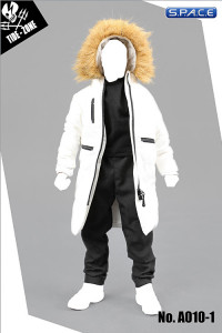 1/6 Scale white Cotton Coat Suit Set