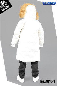 1/6 Scale white Cotton Coat Suit Set