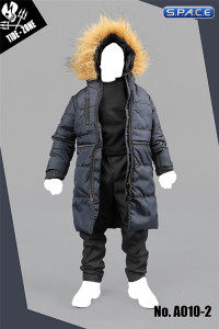 1/6 Scale dark blue Cotton Coat Suit Set