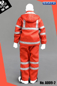 1/6 Scale red fluorescence working Suit Set