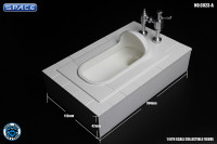 1/6 Scale clean squat toilet