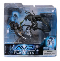 Alien attacks Predator Playset (Alien vs. Predator Series 2)