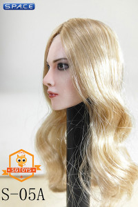 1/6 Scale Agnieszka Head Sculpt (long blonde hair)