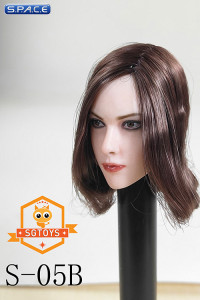 1/6 Scale Agnieszka Head Sculpt (medium-length brunette hair)