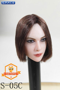 1/6 Scale Agnieszka Head Sculpt (short brunette hair)