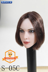 1/6 Scale Agnieszka Head Sculpt (short brunette hair)