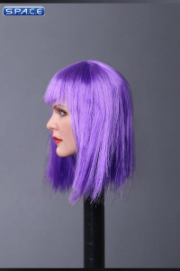 1/6 Scale Mila Head Sculpt (straight purple Hair)