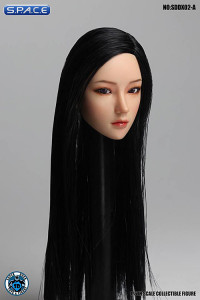 1/6 Scale Mika Head Sculpt (black Hair)