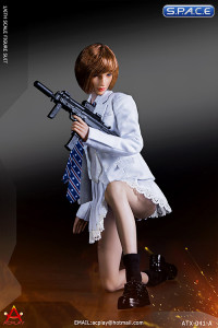 1/6 Scale light blue battle girl Uniform Set
