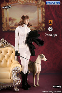 1/6 Scale brown Horse and Dressage Outfit Set