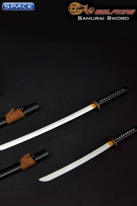 1/6 Scale black Samurai Sword Set