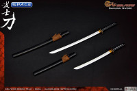 1/6 Scale black Samurai Sword Set