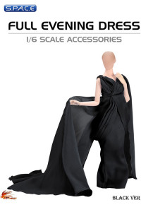 1/6 Scale black Full Evening Dress
