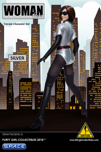 1/6 Scale silver Woman Hero Set