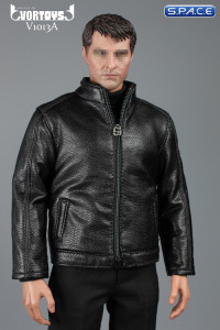 1/6 Scale black Spy Killer Leather Jacket Set