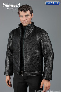 1/6 Scale black Spy Killer Leather Jacket Set