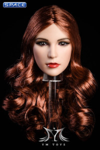 1/6 Scale Melinda Head Sculpt (curly brown hair)