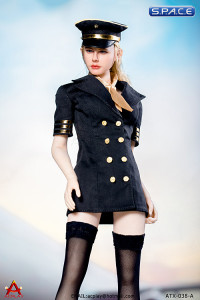 1/6 Scale black Stewardess Clothing Set