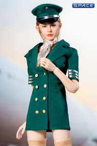 1/6 Scale green Stewardess Clothing Set